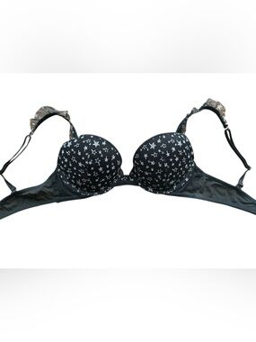 Victoria's Secret Black Star Print T-Shirt Bra